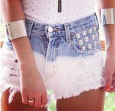 Short dip dye Com Tachas do 34 ao 44